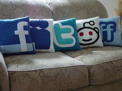 Social Media Icons Pillow Set