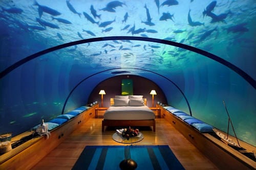 Underwater Luxury Honeymoon Suite Conrad Maldives Rangali Island