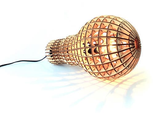 Wooden Bulb by Barend Hemmes