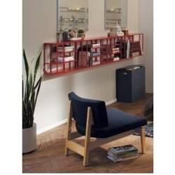 CB2 Modern And Simple Glossy Red Wall Bookshelf