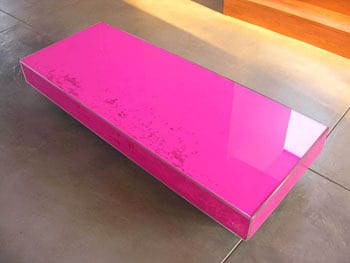 Hot Pink Blow Table from Elizabeth Paige Smith