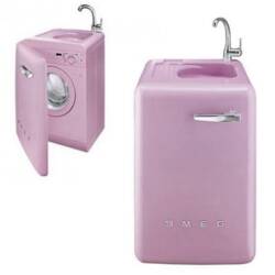 Pink LBL16RO Washing Machine by Smeg