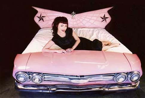 Pink Vintage Car Bed