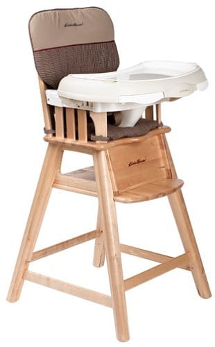 Baby Wooden High Chair By Eddie Bauer
