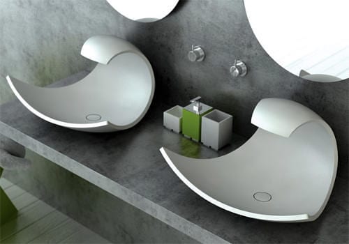 Eaux Eaux Modern Sink by Joel Roberts Dares You Not to Spill Any Water