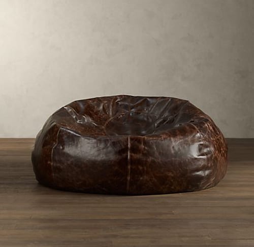 Restoration Hardware’s Grand Leather Bean Bag