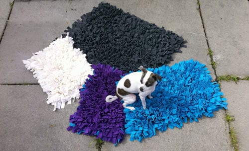 handmade pet rug