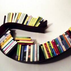 Bendable Bookshelves: The Bookworm by Kartell
