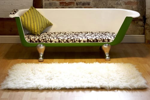 couch made from bathtub