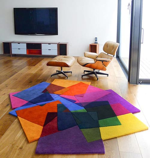 bright and bold area rug