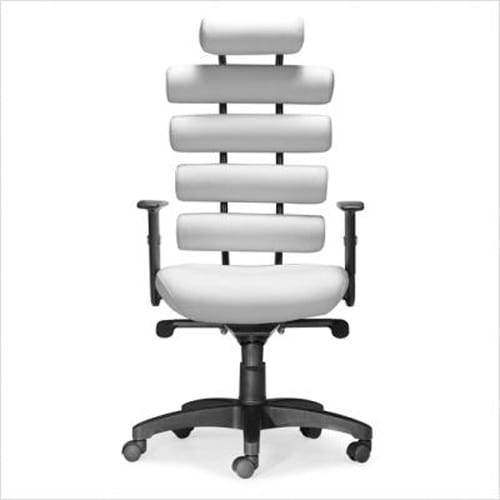 modern white desk chair