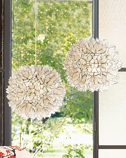 Lotus Flower Hanging Lamps from Neiman Marcus