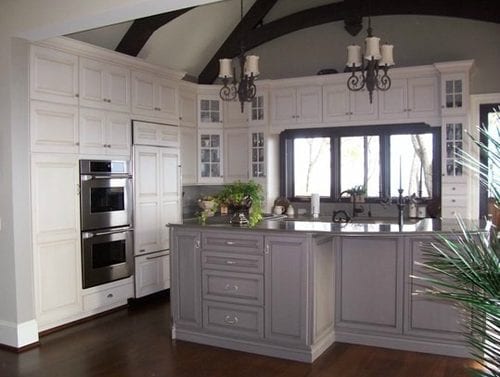 modern white kitchen cabinets