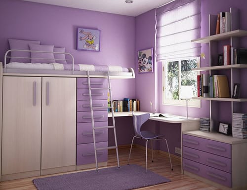 purple childrens bedroom set