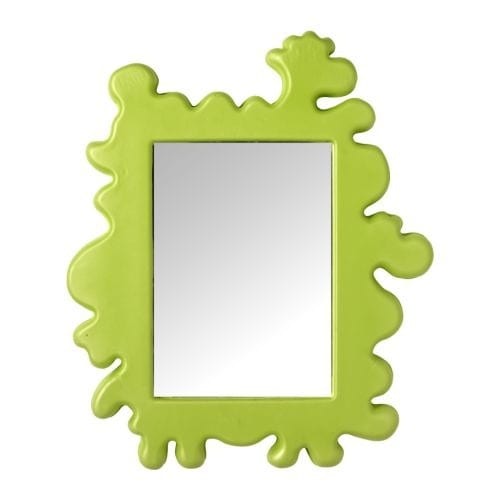 green slime wall mirror