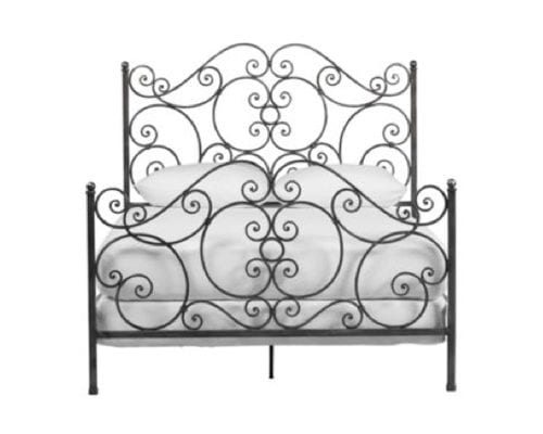 ethan allen wrought iron bed
