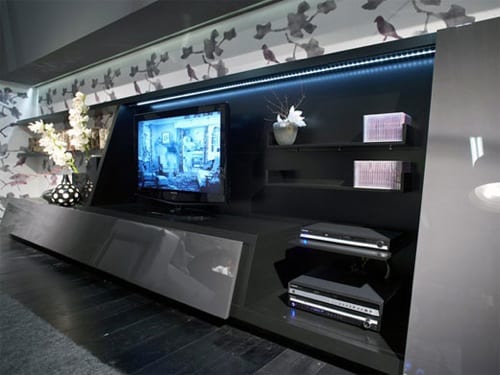 modern entertainment wall system