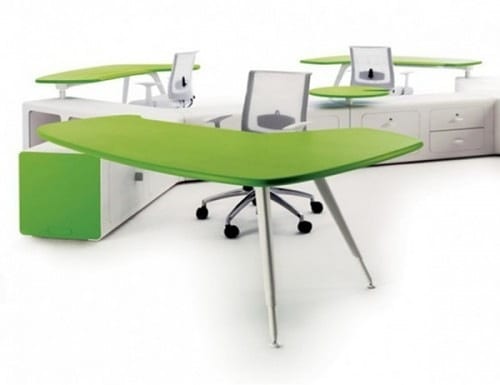 green work desk