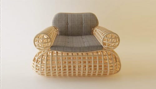 woven lounge chair