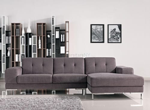 grey fabric sectional sofa