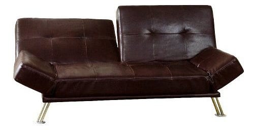 convertible leather loveseat