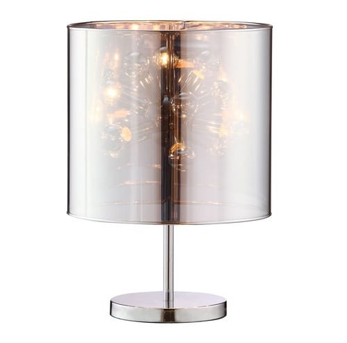 lamp with mirrored shade