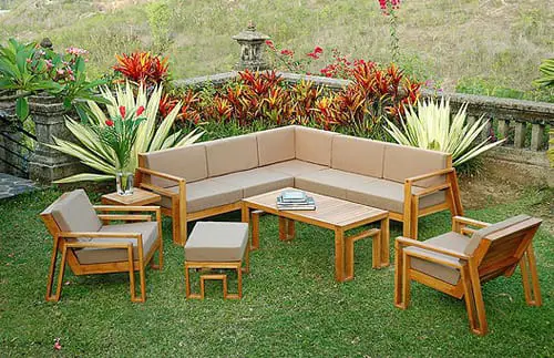 Teak patio furniture