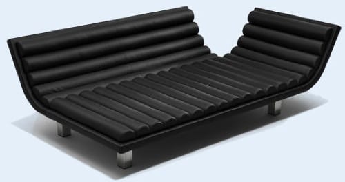 modern black sofa