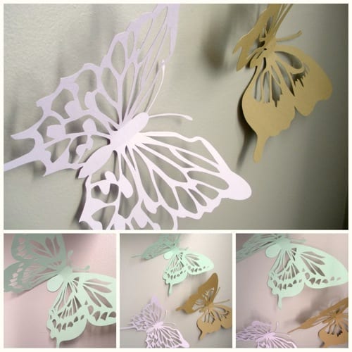 3D butterfly wall art