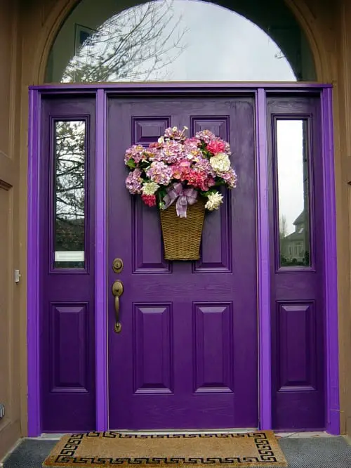 purple doors