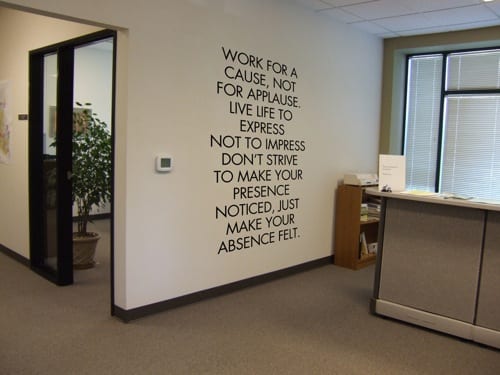 motto wall decal