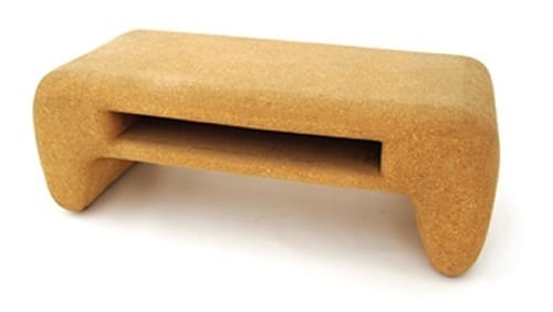 sustainable cork bench