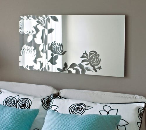 floral wall mirror