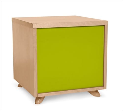 bright green nightstand