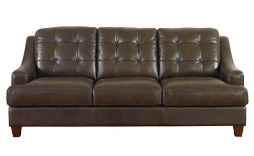traditional leather sofa
