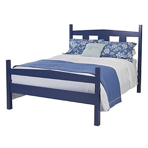 navy blue bed