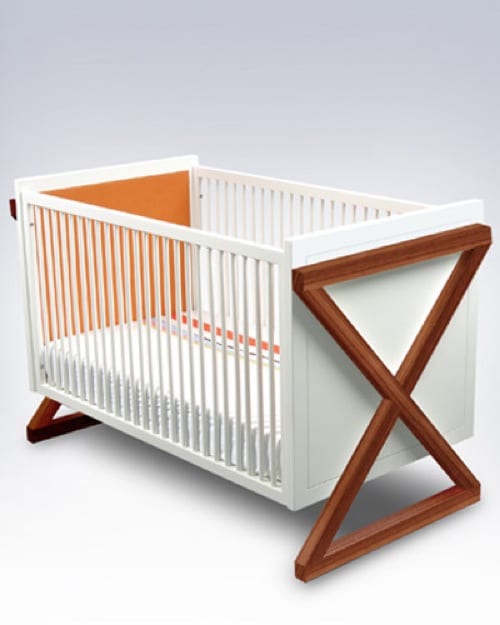 eco-friendly white crib
