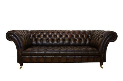 leather Chesterfield sofa