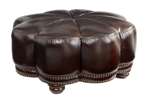 leather ottoman