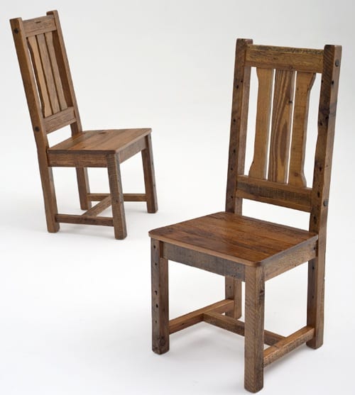 barn wood chairs