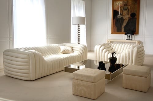 White Couches by Versace Home