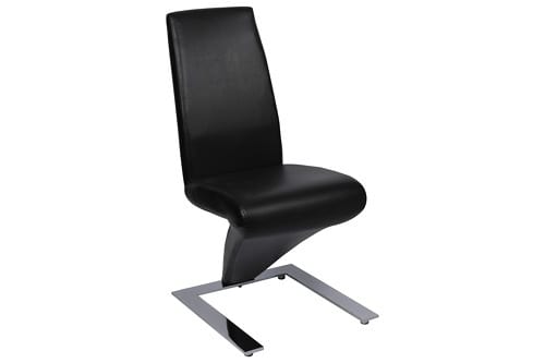 black z shaped chair