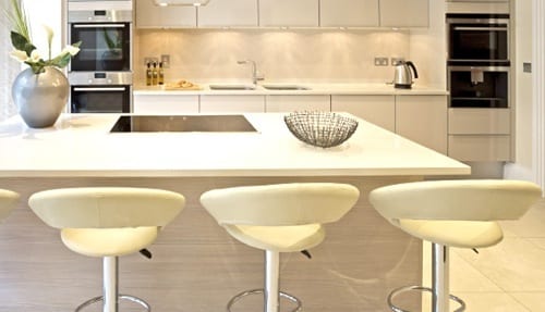 cream colored kitchen
