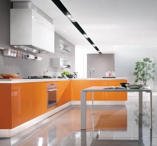 orange kitchens