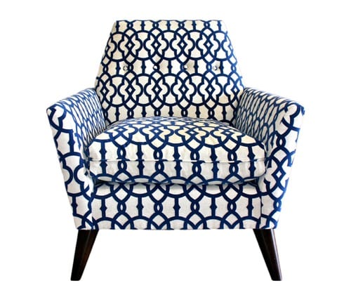 10 Blue & White Patterned Chair Designs