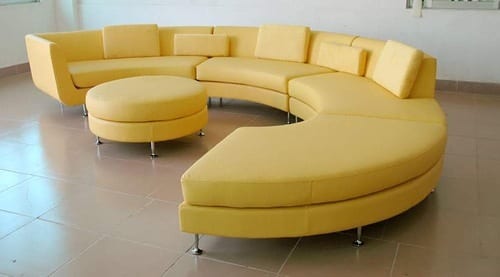 A Rainbow Indoors: 10 Colored Leather Couches