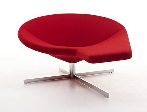 modern red chair