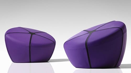purple pouf