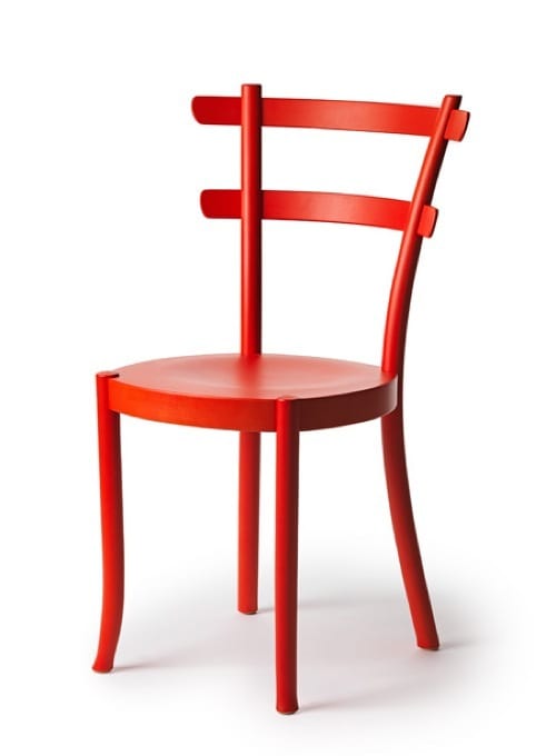 simple red chair