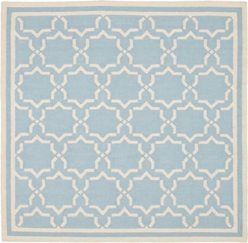 blue dhurrie rug